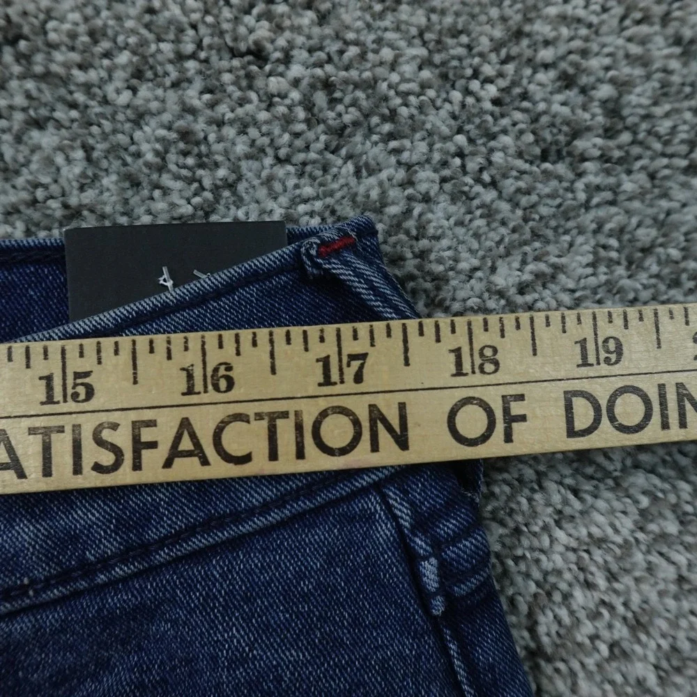 NEW True Religion Jeans Mens 34X32 Dark Blue Denim Ricky Relaxed Straight Pants